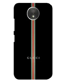 Чехол для Motorola Moto C (XT1750) с картинкой «Gucci — строгая линия»
