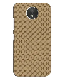 Чехол для Motorola Moto C (XT1750) с картинкой «Gucci — классический беж»