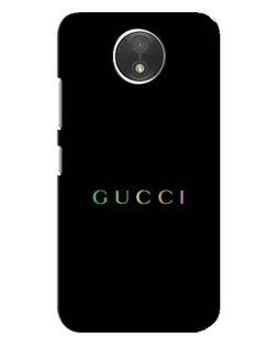 Чехол для Motorola Moto C (XT1750) с картинкой «Gucci — неоновый минимализм»