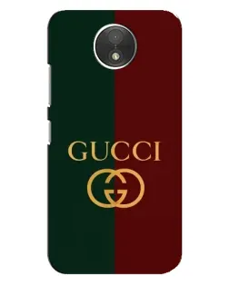 Чехол для Motorola Moto C (XT1750) с картинкой «Gucci — темно-зеленый градиент»