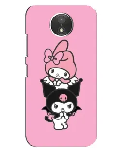 Чехол для Motorola Moto C (XT1750) с картинкой «My Melody и Kuromi»