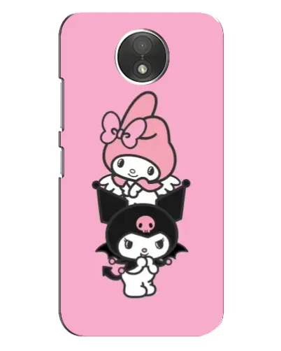 Чехол для Motorola Moto C (XT1750) с картинкой «My Melody и Kuromi»