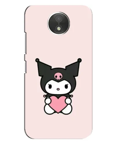 Чехол для Motorola Moto C (XT1750) с картинкой «Kuromi и сердце»