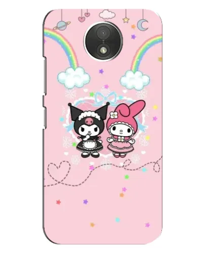 Чехол для Motorola Moto C (XT1750) с картинкой «My Melody и Kuromi»