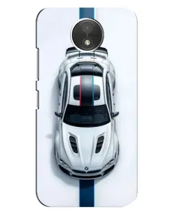 Чехол для Motorola Moto C (XT1750) с картинкой «Вид сверху — BMW M»