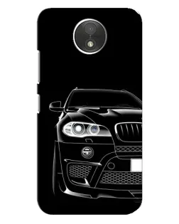 Чехол для Motorola Moto C (XT1750) с картинкой «Темный силуэт BMW»