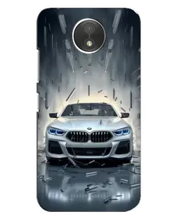 Чехол для Motorola Moto C (XT1750) с картинкой «BMW в свете фар»