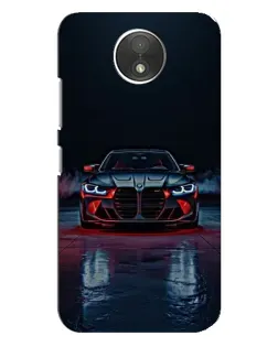 Чехол для Motorola Moto C (XT1750) с картинкой «BMW на мокрой дороге»
