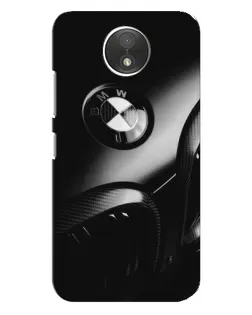 Чехол для Motorola Moto C (XT1750) с картинкой «Эмблема BMW — макро»