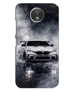 Чехол для Motorola Moto C (XT1750) с картинкой «BMW сквозь туман»