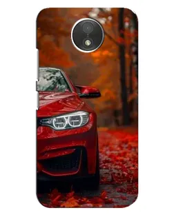 Чехол для Motorola Moto C (XT1750) с картинкой «Осенняя BMW M4»