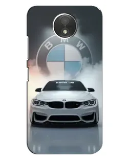 Чохол для Motorola Moto C (XT1750) з картинкою «BMW в білому диму»