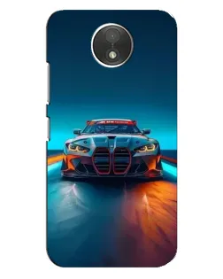 Чохол для Motorola Moto C (XT1750) з картинкою «BMW — вогні неону»