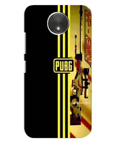 Чехол для Motorola Moto C (XT1750) с картинкой «PUBG — камуфляжный шлем»