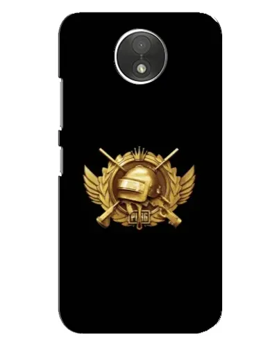 Чехол для Motorola Moto C (XT1750) с картинкой «PUBG — оранжевый градиент»