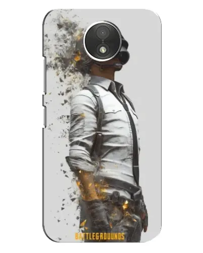 Чехол для Motorola Moto C (XT1750) с картинкой «PUBG — боец в пыли»