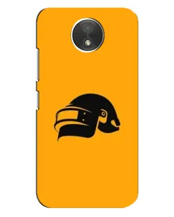 Чехол для Motorola Moto C (XT1750) с картинкой «PUBG — золотой шлем»