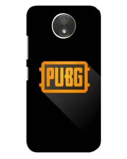 Чехол для Motorola Moto C (XT1750) с картинкой «PUBG — рамка лого»