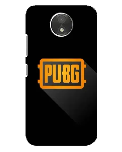 Чехол для Motorola Moto C (XT1750) с картинкой «PUBG — рамка лого»