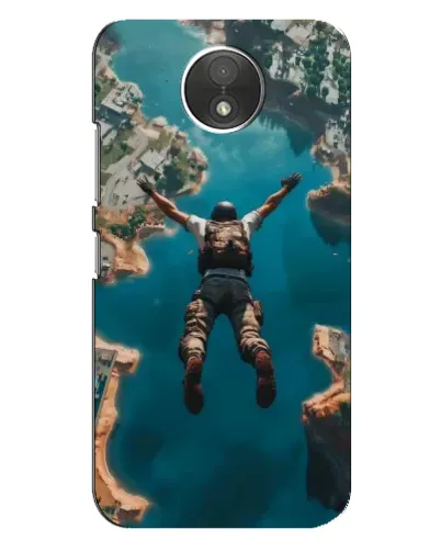 Чехол для Motorola Moto C (XT1750) с картинкой «PUBG — свободное падение»
