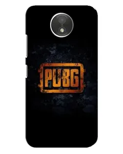 Чехол для Motorola Moto C (XT1750) с картинкой «PUBG — золотой логотип»