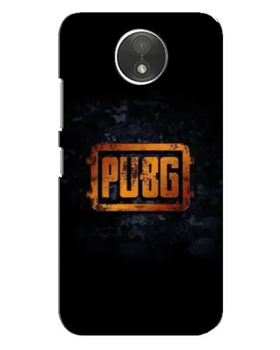 Чехол для Motorola Moto C (XT1750) с картинкой «PUBG — золотой логотип»