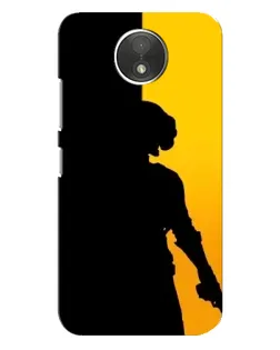 Чехол для Motorola Moto C (XT1750) с картинкой «Тень воина PUBG»