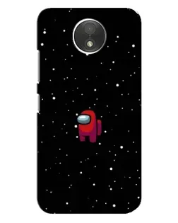 Чехол для Motorola Moto C (XT1750) с картинкой «Красный Among Us»
