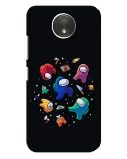 Чехол для Motorola Moto C (XT1750) с картинкой «Among Us космос»