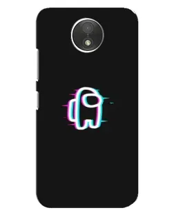 Чехол для Motorola Moto C (XT1750) с картинкой «Among Us неон»