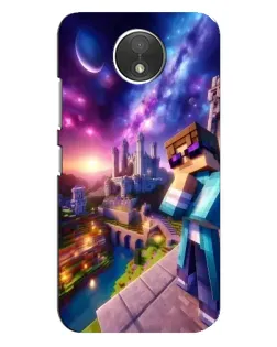 Чехол для Motorola Moto C (XT1750) с картинкой «Стив и космос»