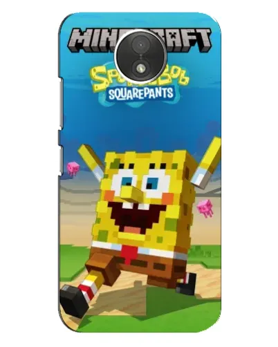 Чохол для Motorola Moto C (XT1750) з картинкою «Губка Боб Minecraft» Чохол для Motorola Moto C (XT1750) з картинкою «Губка Боб Minecraft»