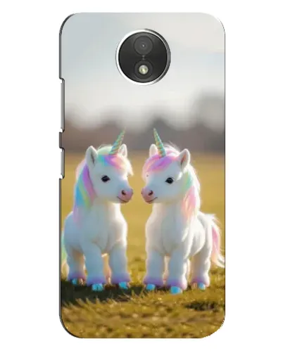 Чохол для Motorola Moto C (XT1750) з картинкою «Пара єдинорогів» Чохол для Motorola Moto C (XT1750) з картинкою «Пара єдинорогів»
