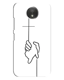 Чехол для Motorola Moto C (XT1750) с картинкой «Рука держит»