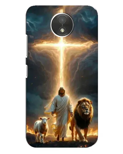 Чехол для Motorola Moto C (XT1750) с картинкой «Лев Иуды и Свет» Чехол для Motorola Moto C (XT1750) с картинкой «Лев Иуды и Свет»