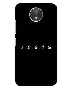 Чехол для Motorola Moto C (XT1750) с картинкой «Точки веры J.E.S.U.S.»