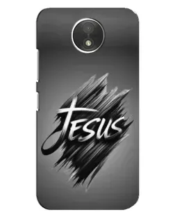 Чехол для Motorola Moto C (XT1750) с картинкой «Надпись Jesus Graffiti»