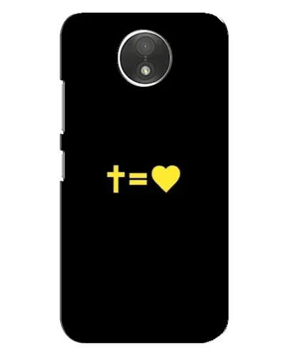 Чехол для Motorola Moto C (XT1750) с картинкой «Сердце и Крест» Чехол для Motorola Moto C (XT1750) с картинкой «Сердце и Крест»