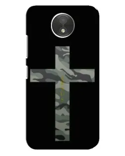 Чехол для Motorola Moto C (XT1750) с картинкой «Милитари Крест»