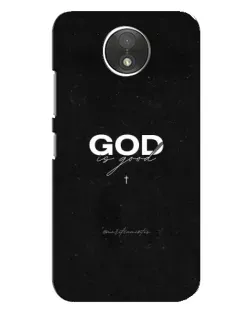 Чехол для Motorola Moto C (XT1750) с картинкой «GOD — Бог над всем»