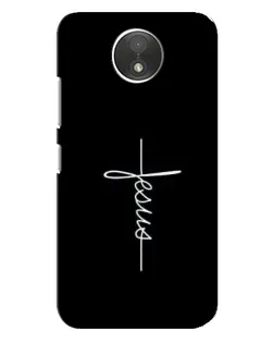 Чехол для Motorola Moto C (XT1750) с картинкой «Тонкая линия веры»