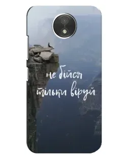 Чехол для Motorola Moto C (XT1750) с картинкой «Вера над пропастью»