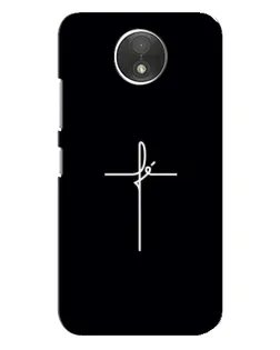 Чехол для Motorola Moto C (XT1750) с картинкой «Тонкий крест»