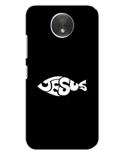 Чехол для Motorola Moto C (XT1750) с картинкой «Рыба Jesus»