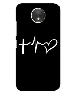 Чехол для Motorola Moto C (XT1750) с картинкой «Пульс веры»
