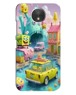 Чехол для Motorola Moto C (XT1750) с картинкой «Монстр-трак приключения»