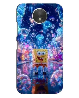 Чехол для Motorola Moto C (XT1750) с картинкой «Неоновый океан»