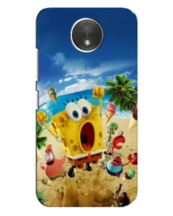 Чехол для Motorola Moto C (XT1750) с картинкой «Развлечения на пляже»