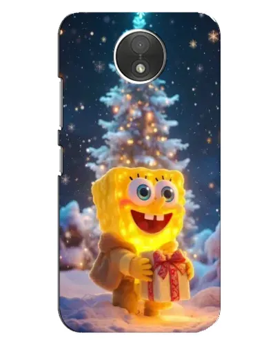 Чехол для Motorola Moto C (XT1750) с картинкой «Рождественский Спанч Боб» Чехол для Motorola Moto C (XT1750) с картинкой «Рождественский Спанч Боб»