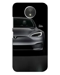 Чехол для Motorola Moto C (XT1750) с картинкой «Tesla Model S Look»